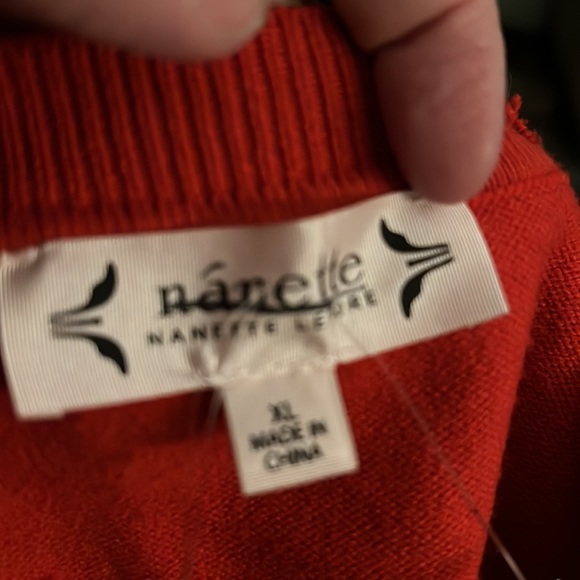 NANETTE NANETTE LEPORE Flower Embroidered Sweater XL - Picture 2 of 5